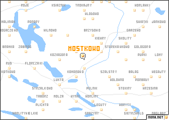 map of Mostkowo