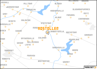 map of Mostoller