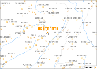 map of Mostrante