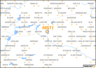 map of Mosty