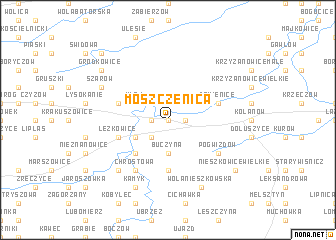 map of Moszczenica