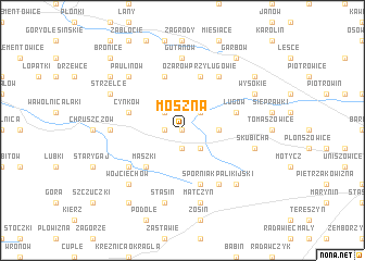 map of Moszna