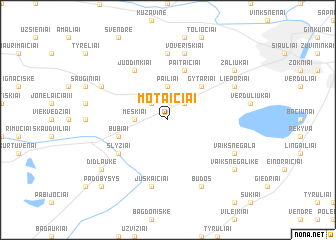 map of Motaičiai