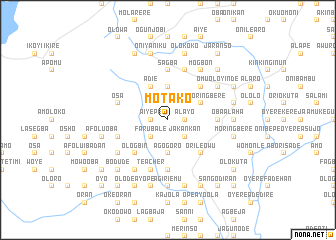map of Motako