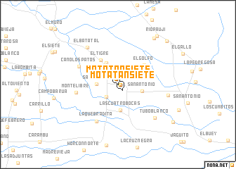 map of Motatán Siete