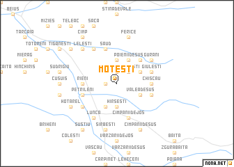 map of Moţeşti