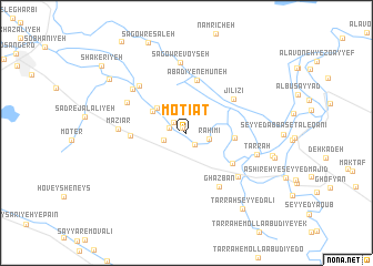 map of Moţī‘āt