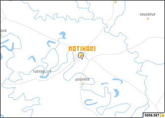 map of Motīhāri