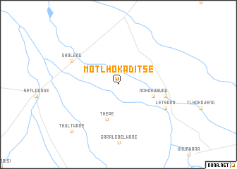 map of Motlhokaditse