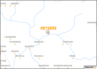 map of Motsane