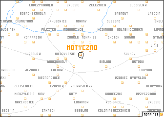 map of Motyczno