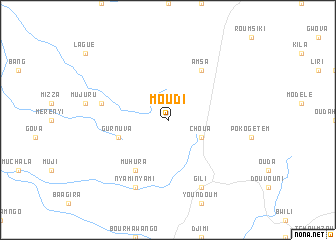 map of Moudi
