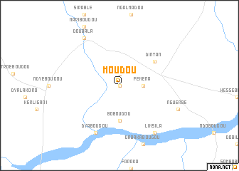 map of Moudou