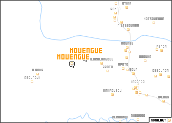 map of Mouèngué