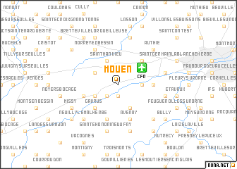 map of Mouen