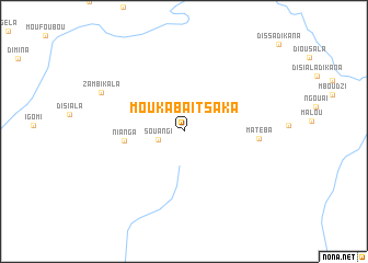 map of Moukaba-Itsaka