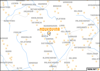 map of Moukovína