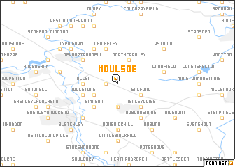 map of Moulsoe