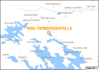 map of Moultonborough Falls