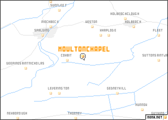 map of Moulton Chapel