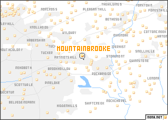 map of Mountain Brooke