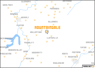 map of Mountaindale