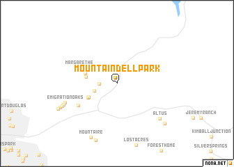 map of Mountain Dell Park