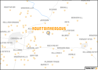 map of Mountain Meadows