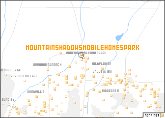 map of Mountain Shadows Mobile Homes Park