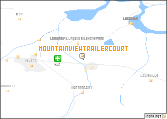 map of Mountain View Trailer Court