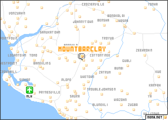 map of Mount Barclay