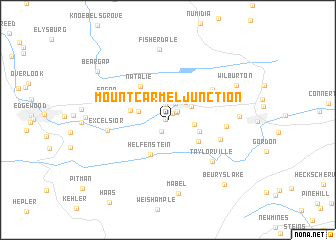 map of Mount Carmel Junction