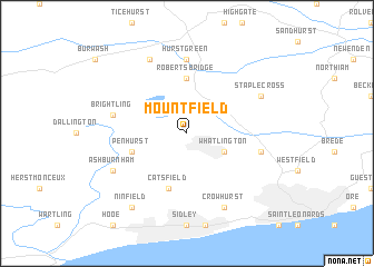 map of Mountfield