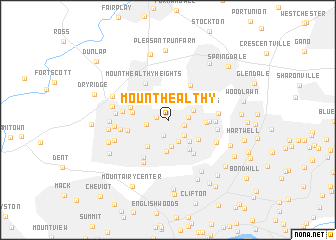 map of Mount Healthy