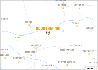 map of Mount Herman