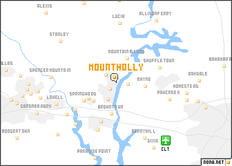 map of Mount Holly