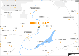 map of Mount Holly
