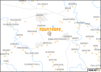 map of Mount Hope