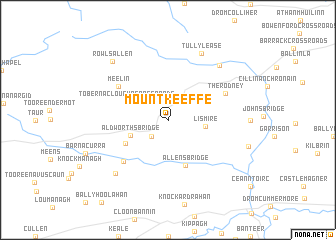 map of Mount Keeffe