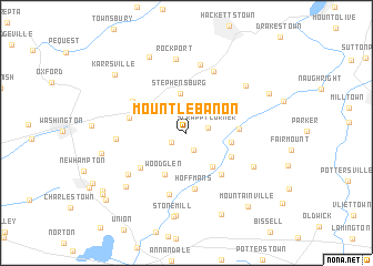 map of Mount Lebanon