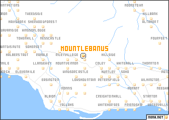 map of Mount Lebanus