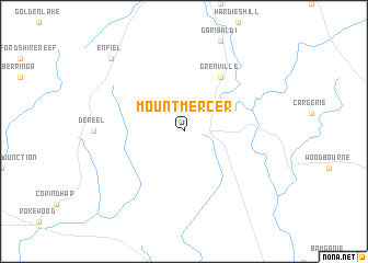 map of Mount Mercer