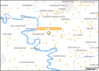 map of Mount Moriah