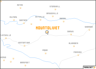 map of Mount Olivet