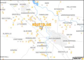 map of Mount Olive