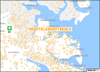 map of Mount Pleasant Beach