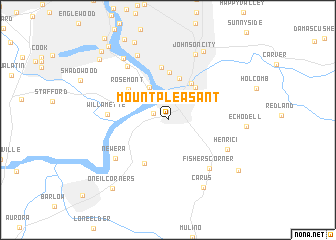 map of Mount Pleasant