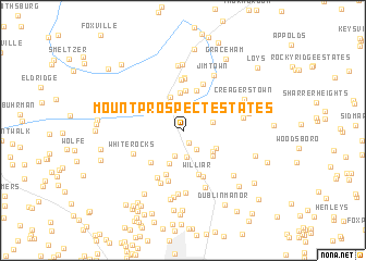 map of Mount Prospect Estates