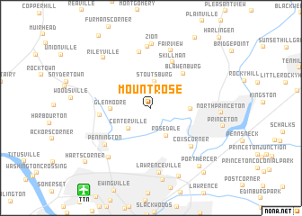 map of Mount Rose