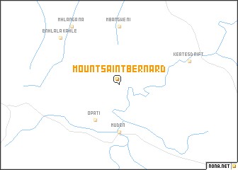 map of Mount Saint Bernard